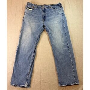 Levi's 505 Regular Fit Straight Leg Jeans Blue 40x32 Denim Pants Medium Wash